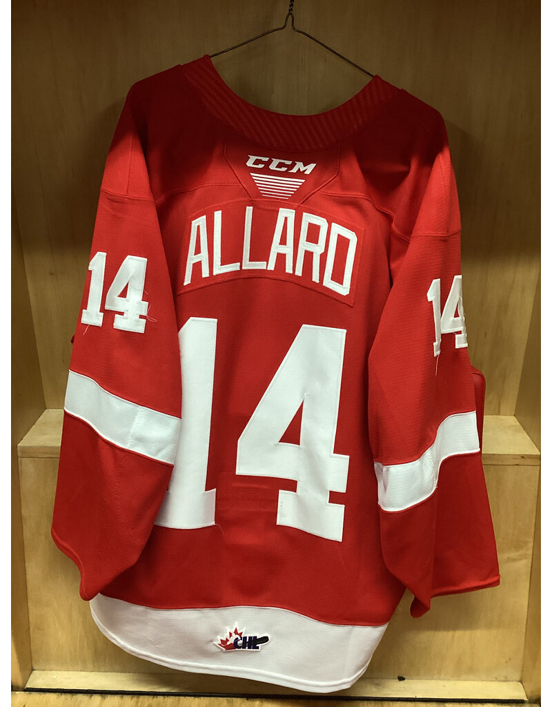 Owen Allard #14 Game Worn Red