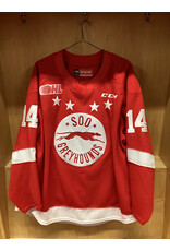 Owen Allard #14 Game Worn Red
