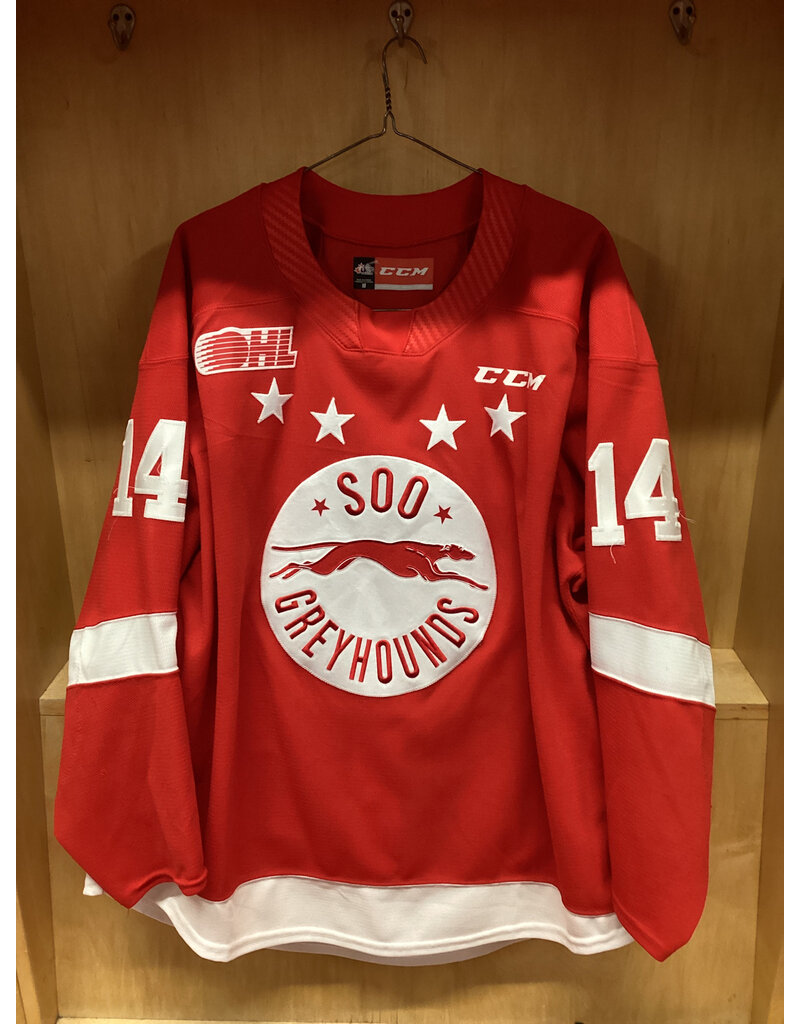 Owen Allard #14 Game Worn Red