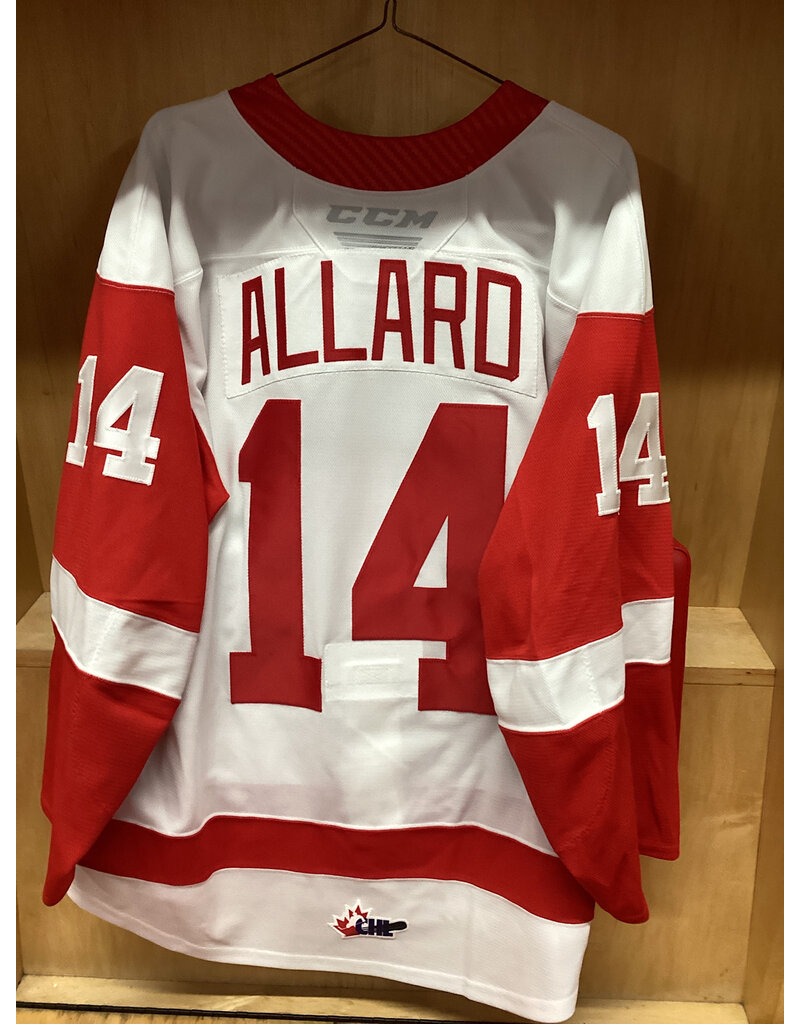 Owen Allard #14 Game Worn White
