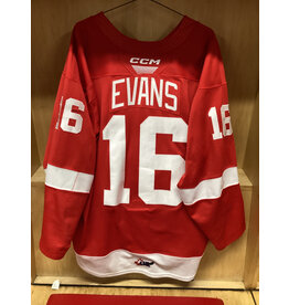 Spencer Evans #16 Game Worn Red