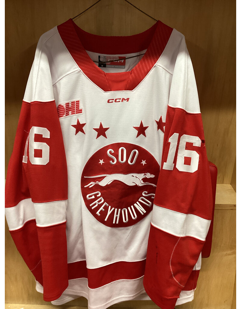 Spencer Evans #16 Game Worn White