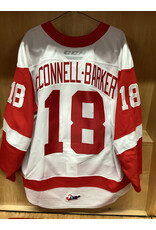 Bryce McConnell-Barker #18 Game Worn White