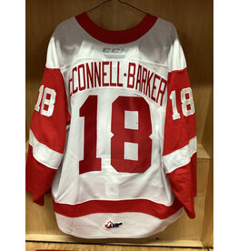 Bryce McConnell-Barker #18 Game Worn White