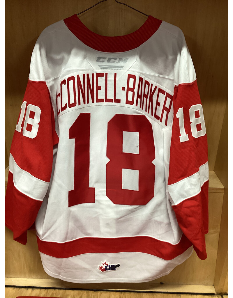 Bryce McConnell-Barker #18 Game Worn White