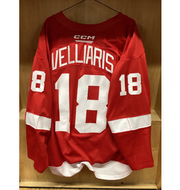 Brayden Velliaris #18 Game Worn Red