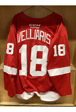 Brayden Velliaris #18 Game Worn Red