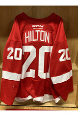 Charlie Hilton #20 Game Worn Red