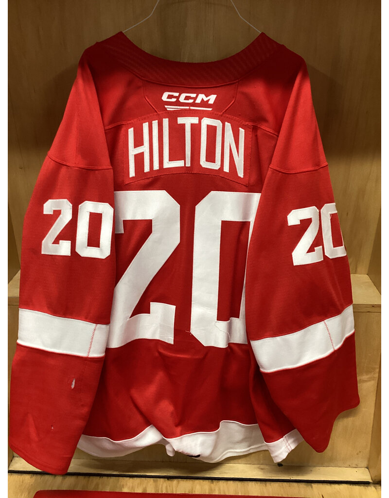 Charlie Hilton #20 Game Worn Red