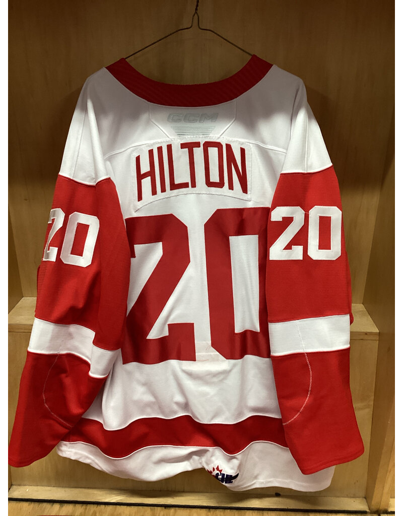 Charlie Hilton #20 Game Worn White