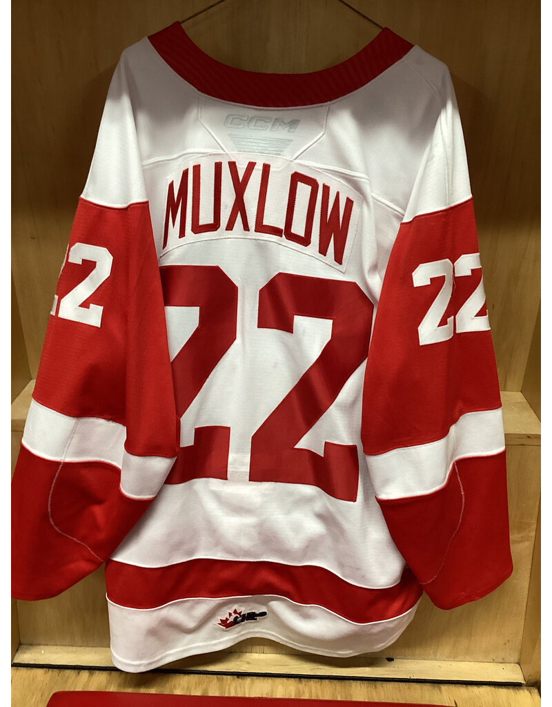 Erik Muxlow #22 Game Worn White