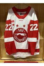 Erik Muxlow #22 Game Worn White