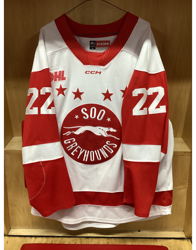 Erik Muxlow #22 Game Worn White