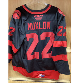 Erik Muxlow #22 Game Worn 3rd Black