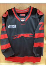 Erik Muxlow #22 Game Worn 3rd Black