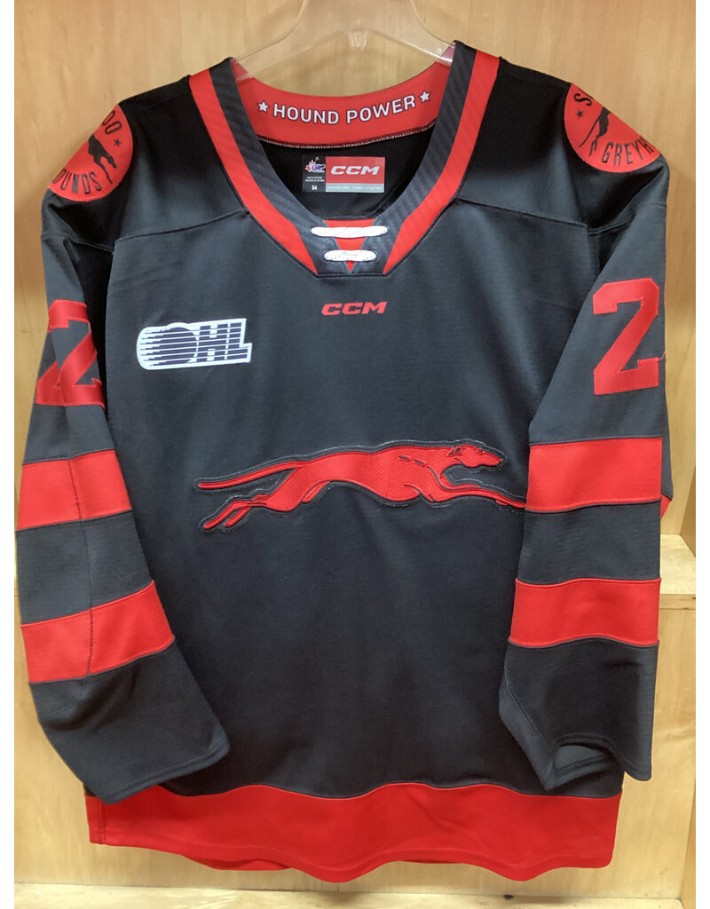 Erik Muxlow #22 Game Worn 3rd Black