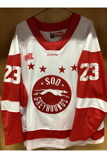 David Holub #23 Game Worn White