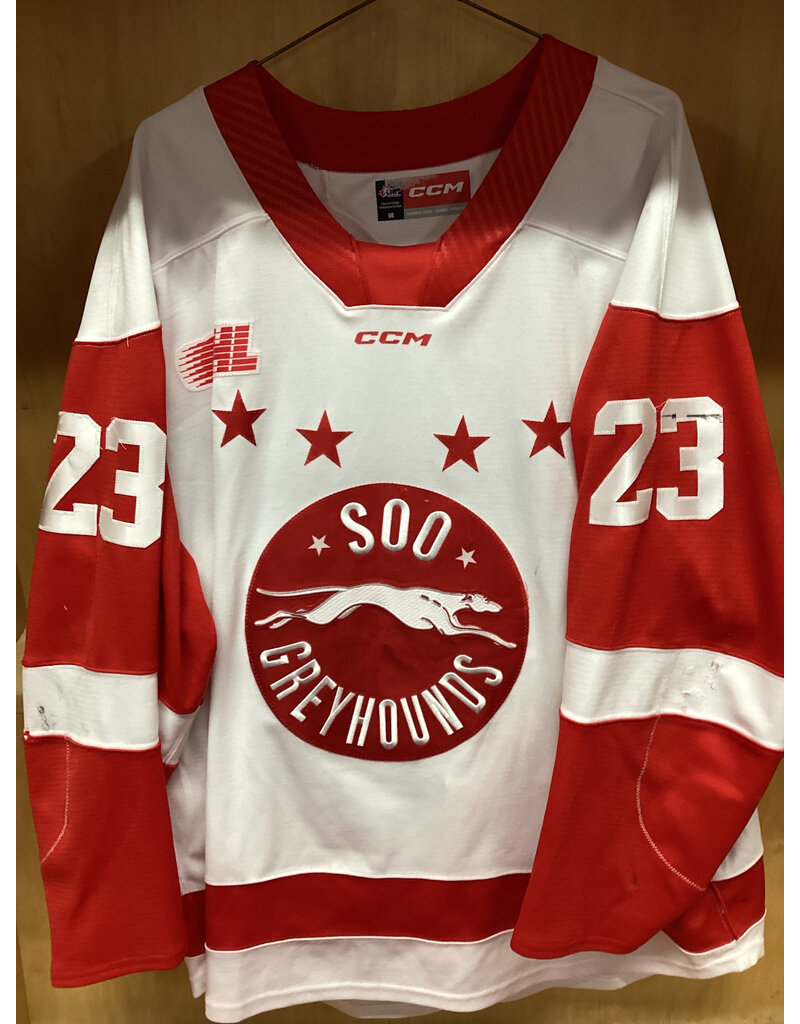 David Holub #23 Game Worn White