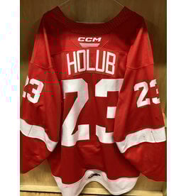 David Holub #23 Game Worn Red