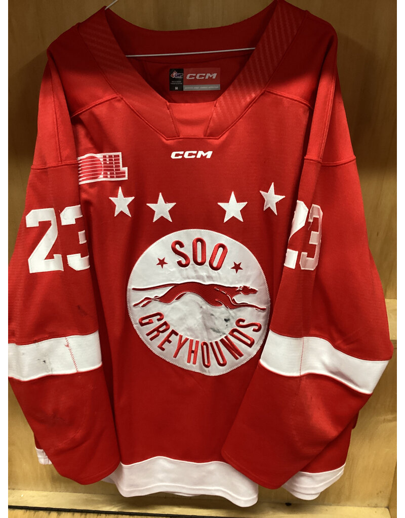 David Holub #23 Game Worn Red