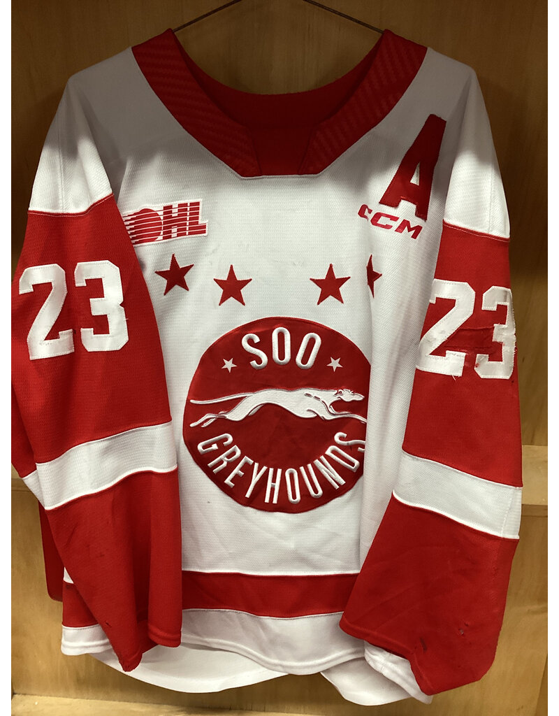 Gavin Hayes #23 Game Worn White “A”