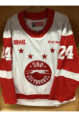 Justin Cloutier #24 Game Worn White