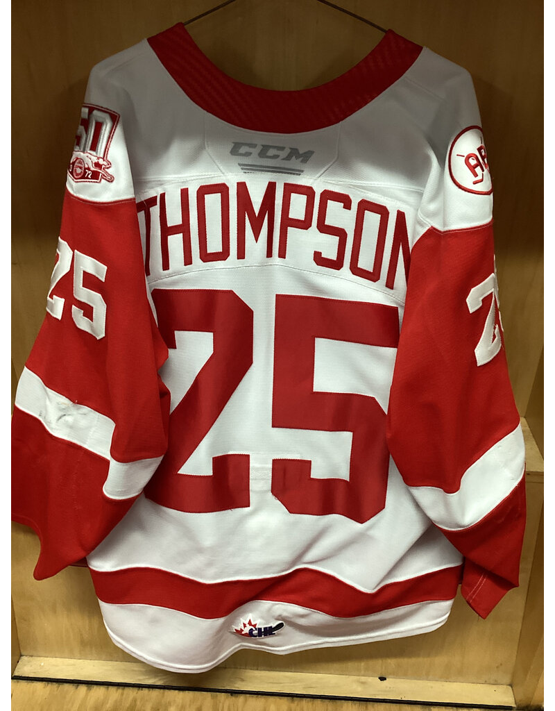 Jack Thompson #25 Game Worn “50th” White