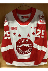Jack Thompson #25 Game Worn “50th” White