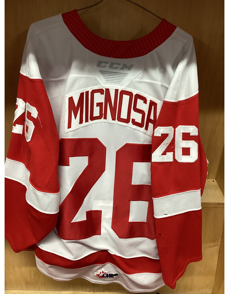 Marco Mignosa #26 Game Worn White