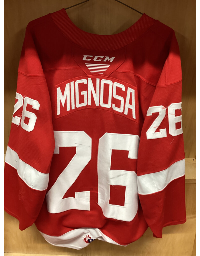 Marco Mignosa #26 Game Worn Red