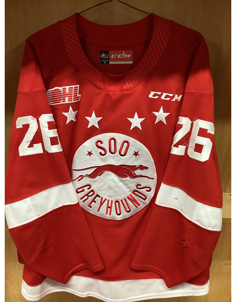 Marco Mignosa #26 Game Worn Red