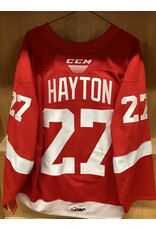 Barrett Hayton #27 Game Issued (19/20) Red