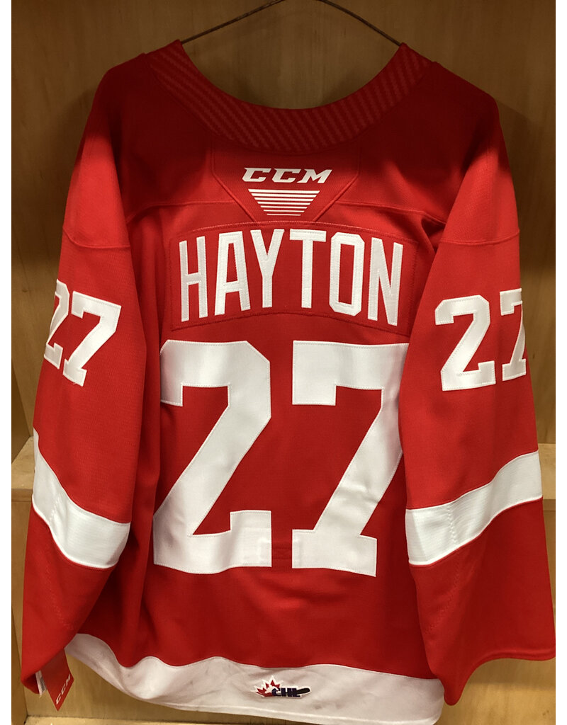 Barrett Hayton #27 Game Issued (19/20) Red