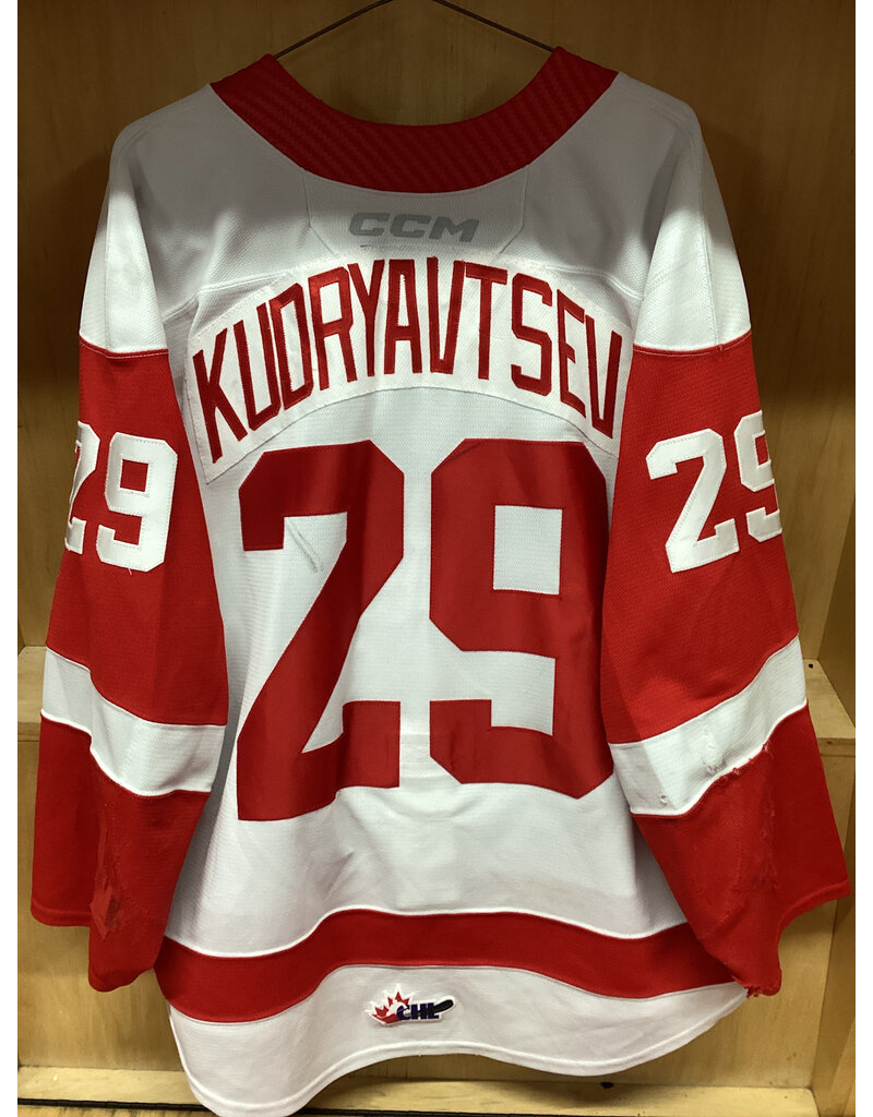Kirill Kudryavtsev #29 Game Worn “A” White