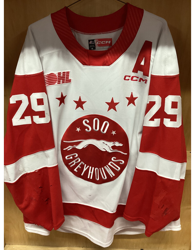Kirill Kudryavtsev #29 Game Worn “A” White