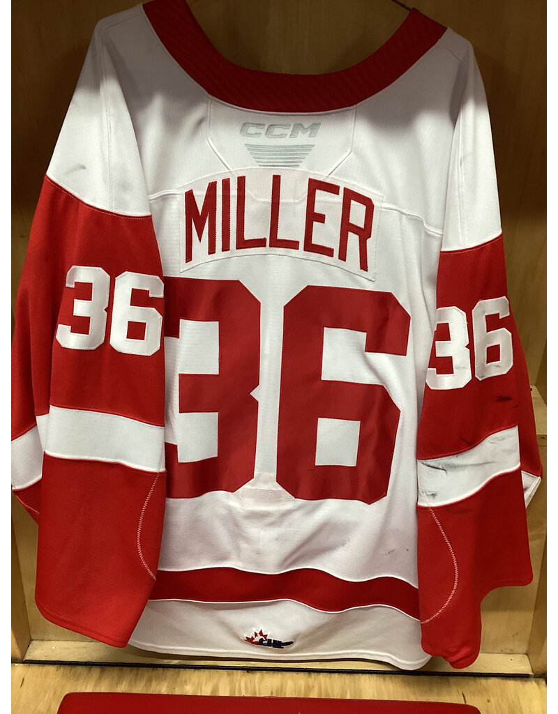 Landon Miller #36 Game Worn White