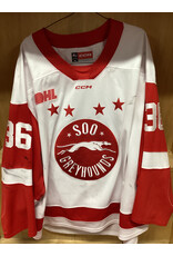 Landon Miller #36 Game Worn White
