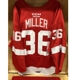 Landon Miller #36 Game Worn Red