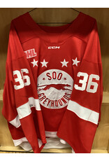 Landon Miller #36 Game Worn Red