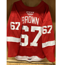 Christopher Brown #67 Game Worn Red