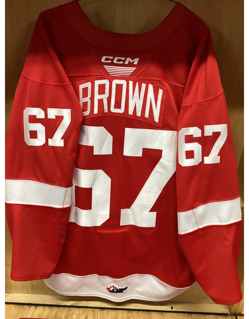Christopher Brown #67 Game Worn Red