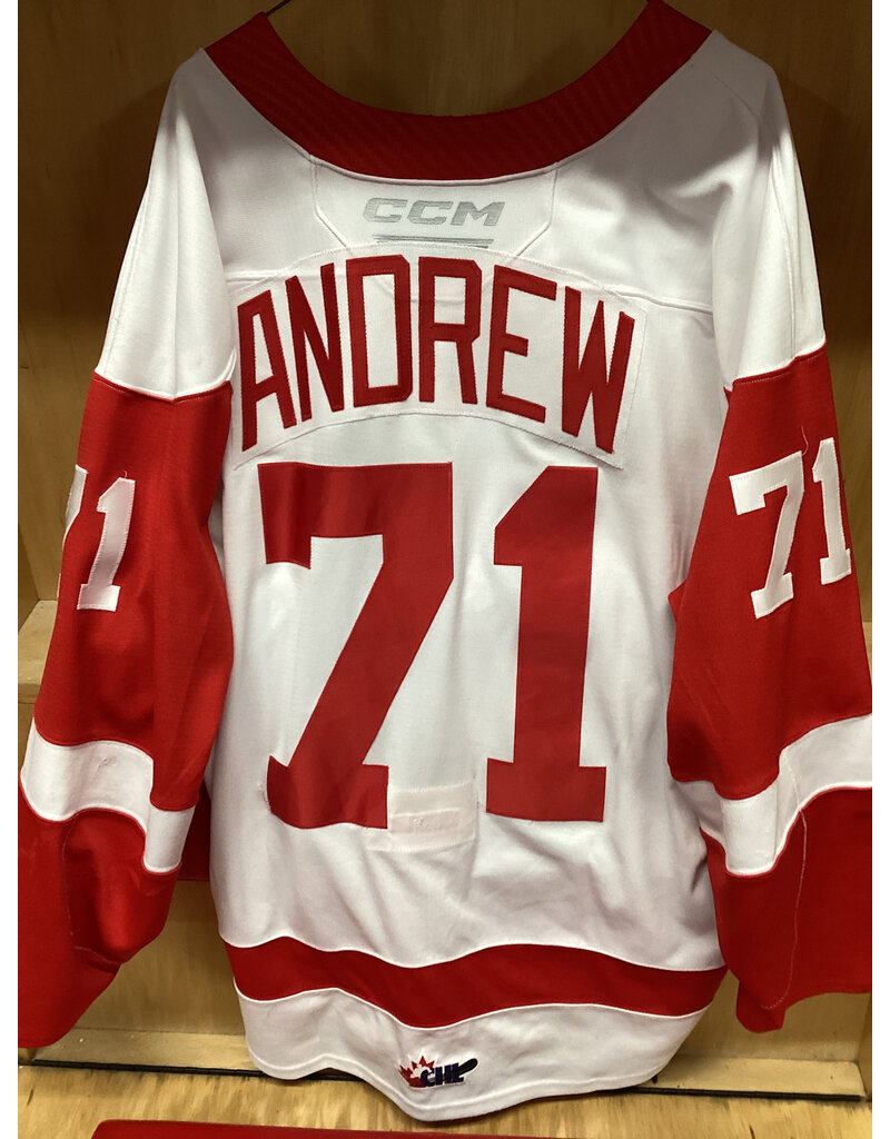 Carson Andrew #71 Game Worn White