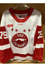 Nolan Lalonde #79 Game Worn White