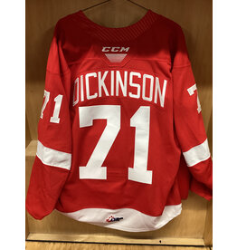 Tanner Dickinson #71 Game Worn Red