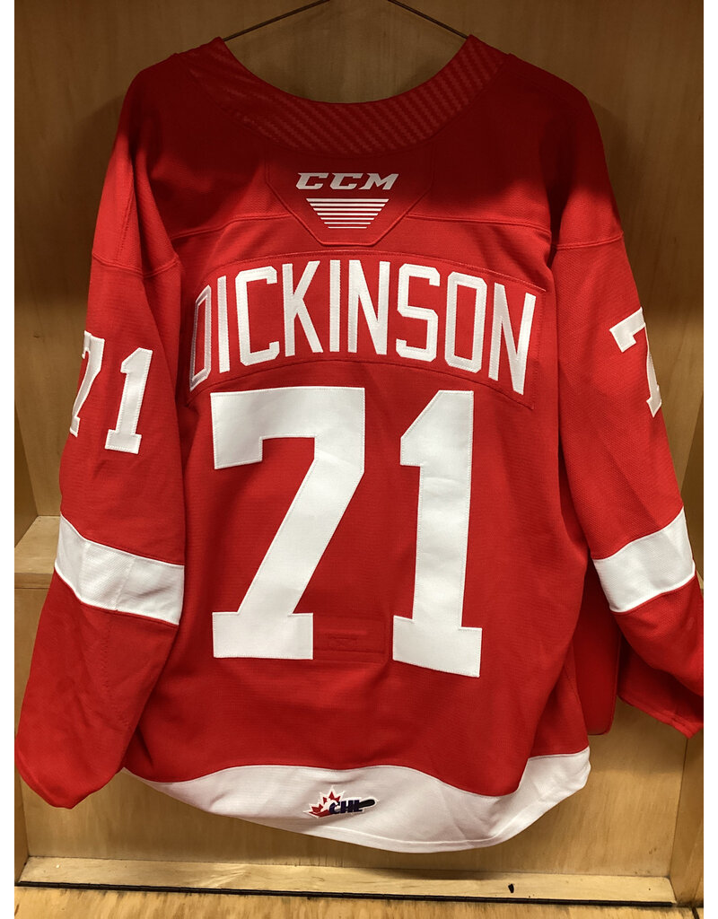 Tanner Dickinson #71 Game Worn Red