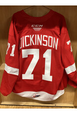 Tanner Dickinson #71 Game Worn Red