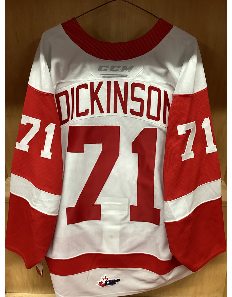 Tanner Dickinson #71 Game Worn White