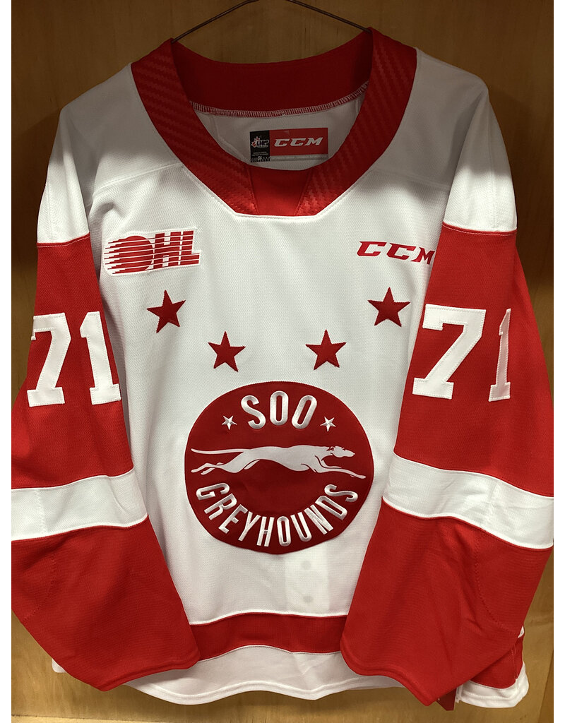 Tanner Dickinson #71 Game Worn White