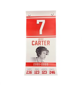 Jeff Carter #7 - Mini Retirement Banner