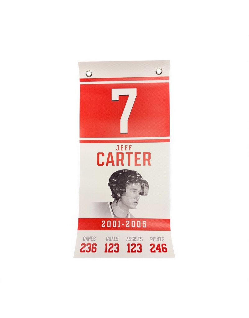 Jeff Carter #7 - Mini Retirement Banner